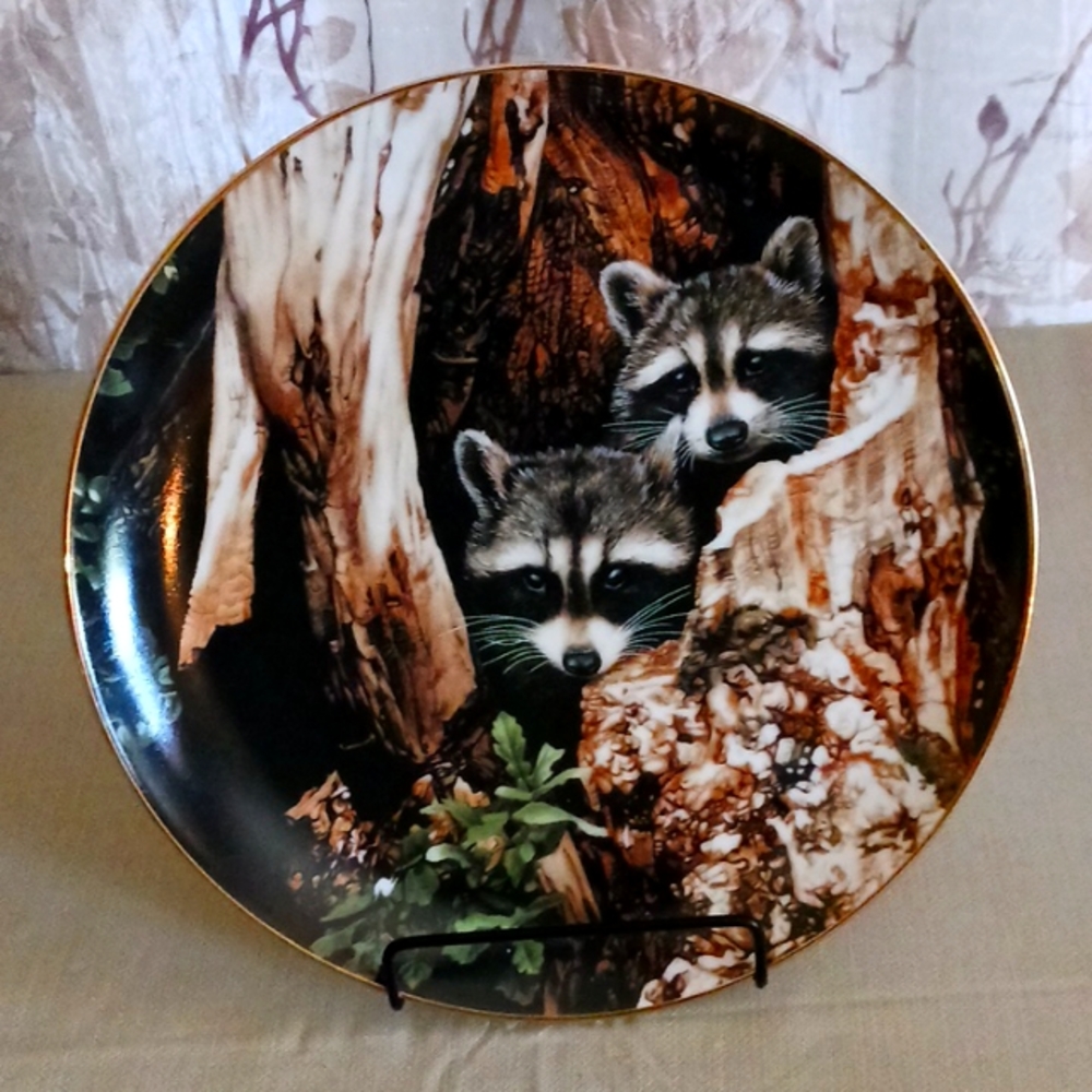 A Curious Pair from Nature's Quiet Moments Plate Collection by Ron Parker